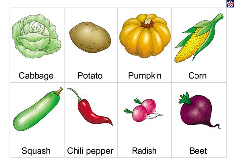 Free Printable Images Of Vegetables
